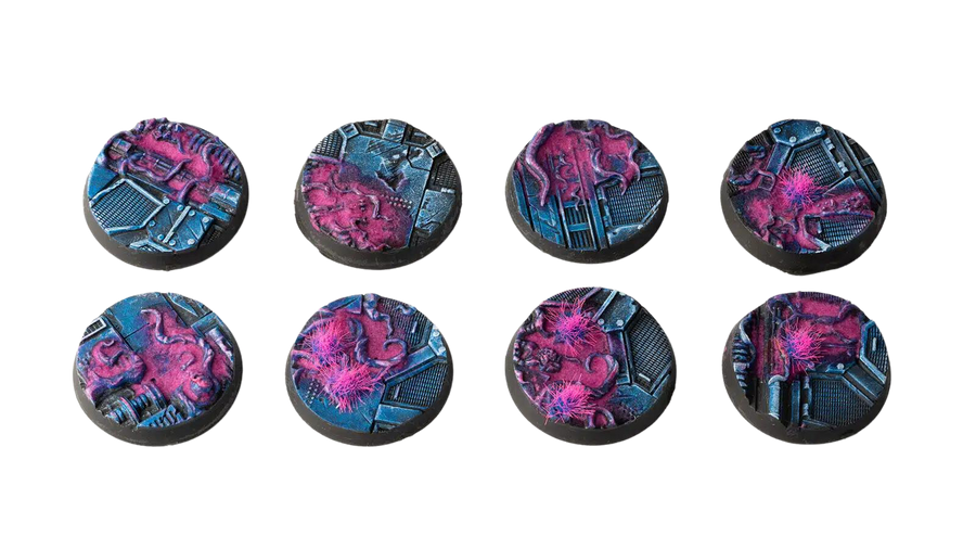 Gamers Grass - Alien Infestation Bases - Round 32mm (x8)