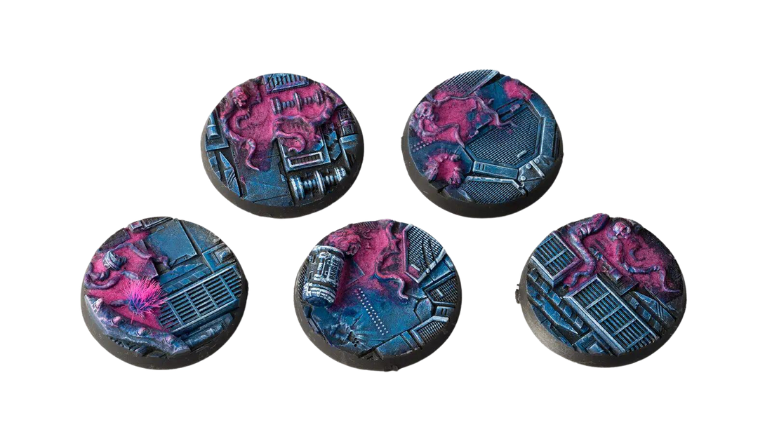 Gamers Grass - Alien Infestation Bases - Round 40mm (x5)