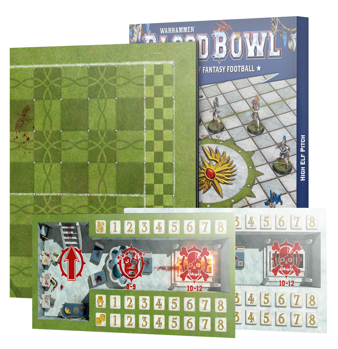 Blood Bowl: High Elf Team Pitch & Dugouts
