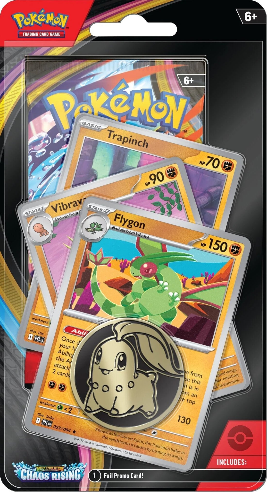 Pokémon TCG: Mega Evolution 4 - Chaos Rising Premium Checklane Blister - Trapinch/Vibrava/Flygon