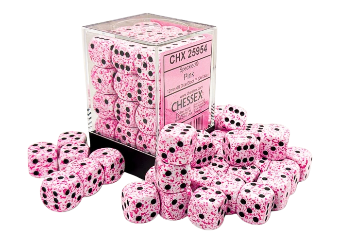 Chessex - Speckled® 12mm d6 Pink Dice Block™ (36 dice)