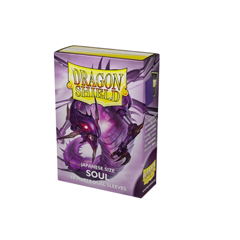 Dragon Shield Japanese Dual Matte Sleeves - Metallic Purple / Soul (60 Sleeves)
