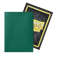 Dragon Shield Dual Matte Sleeves - Metallic Green / Power (100 Sleeves)