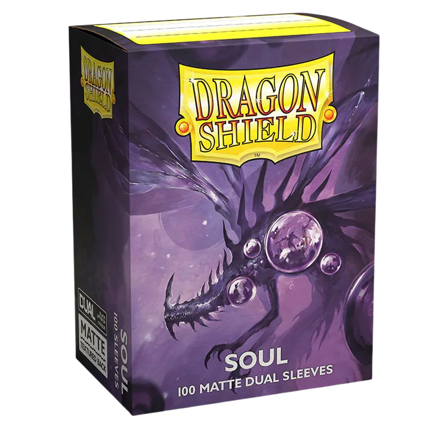 Dragon Shield Dual Matte Sleeves - Metallic Purple / Soul (100 Sleeves)