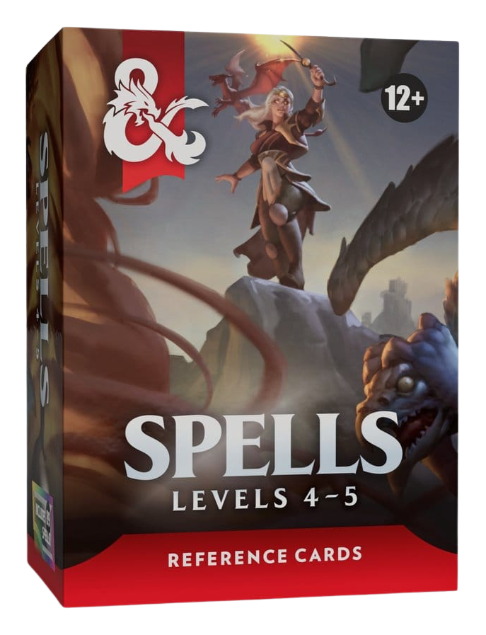 D&D Reference Cards: Spells (Levels 4-5)
