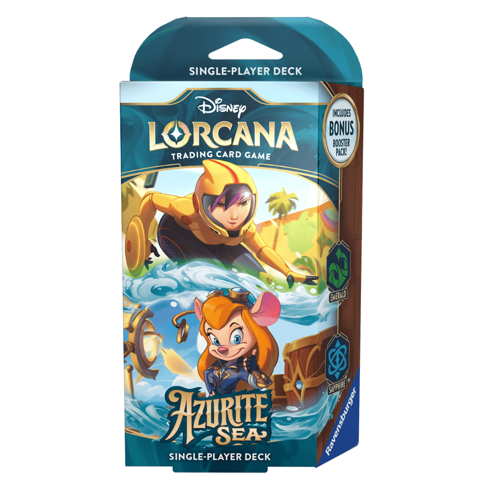 Disney Lorcana TCG - Azurite Sea Starter Deck - Emerald and Sapphire