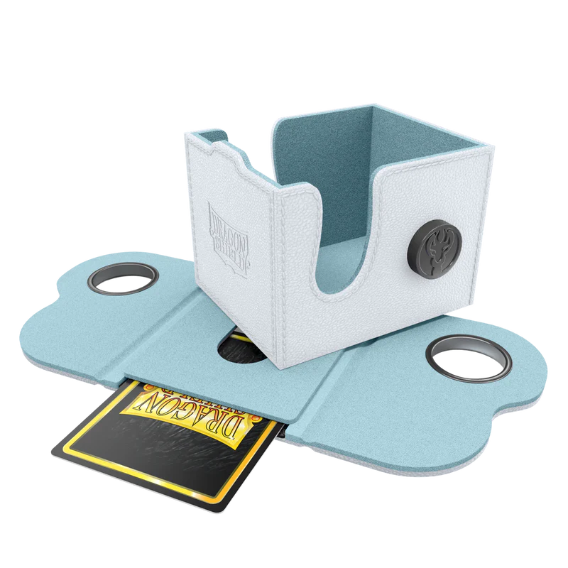 Dragon Shield Dragon Lock System Dragon Box 100+ - White & Aqua