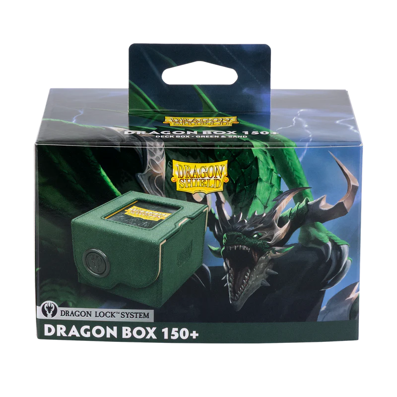 Dragon Shield Dragon Lock System Dragon Box 150+ - Green & Sand