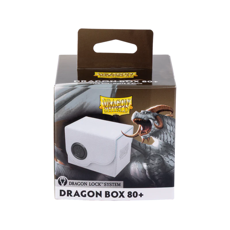Dragon Shield Dragon Lock System Dragon Box 80+ - White & Aqua