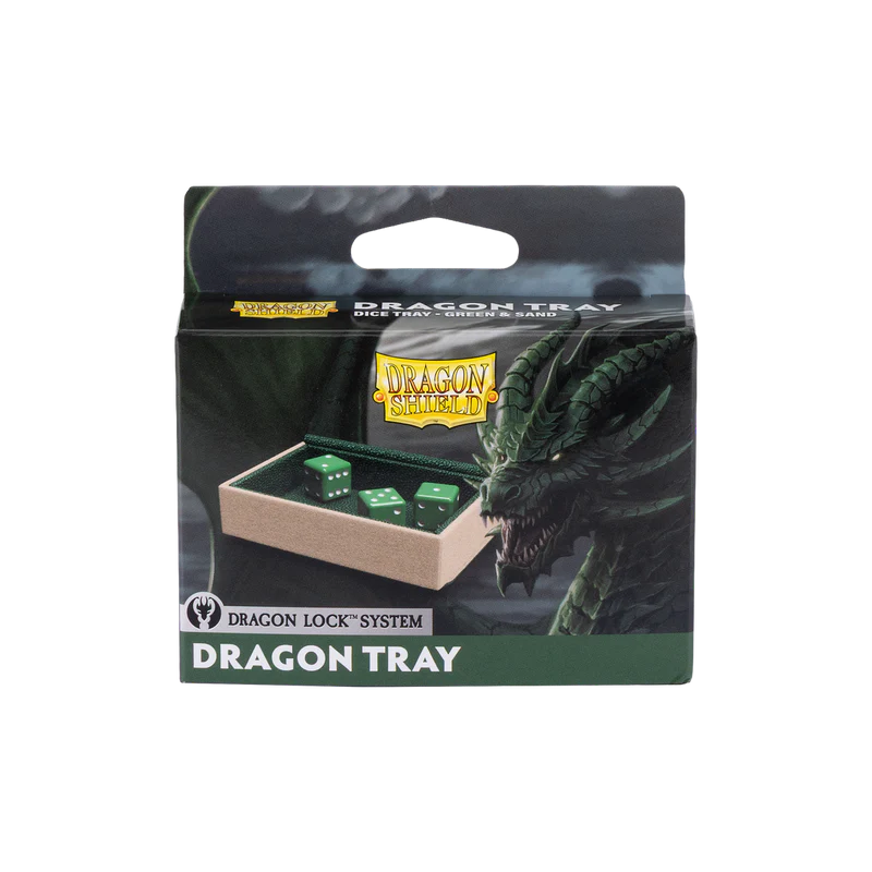 Dragon Shield Dragon Lock System Dragon Tray - Green & Sand