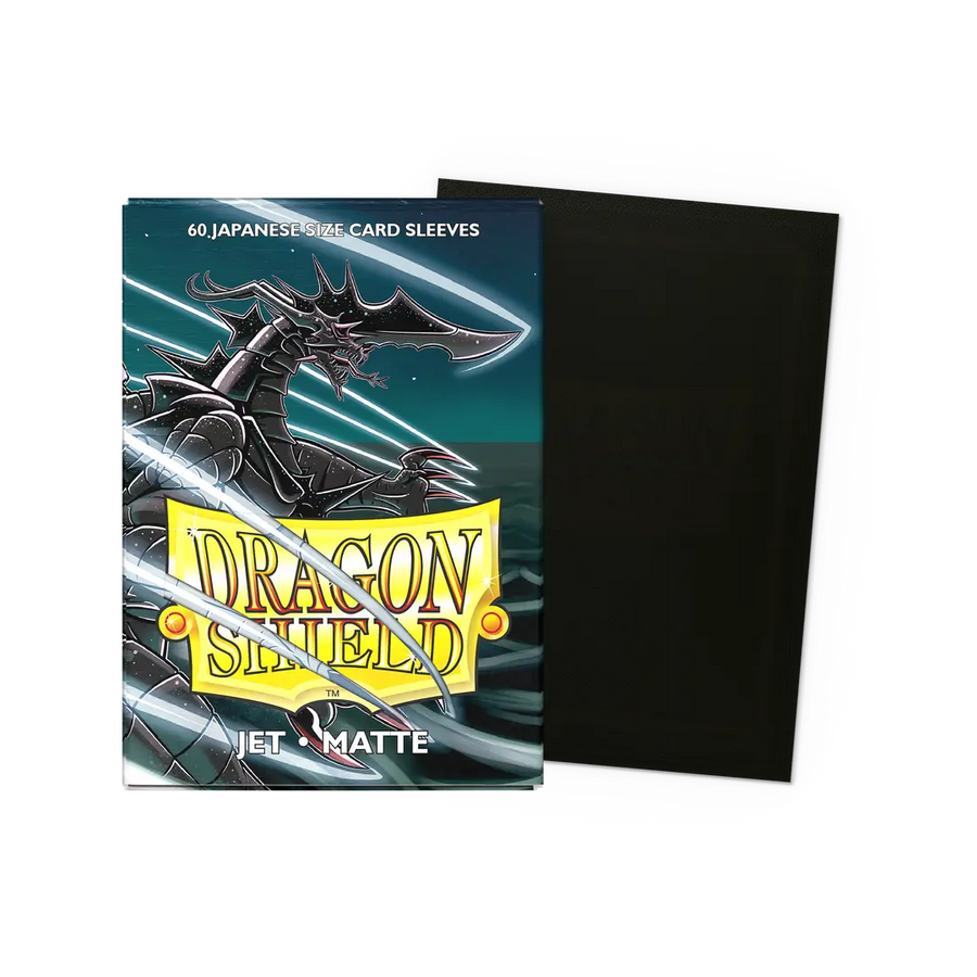 Dragon Shield Small Sleeves - Japanese Matte Jet (60 Sleeves)