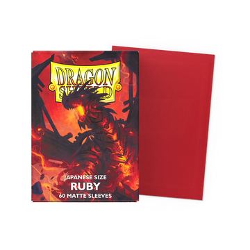 Dragon Shield Small Sleeves - Japanese Matte Ruby 'Geledar' (60 Sleeves)