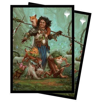 UP - Wilds of Eldraine 100ct Deck Protector Sleeves B for Magic: The Gathering - Ellivere of the Wild Court