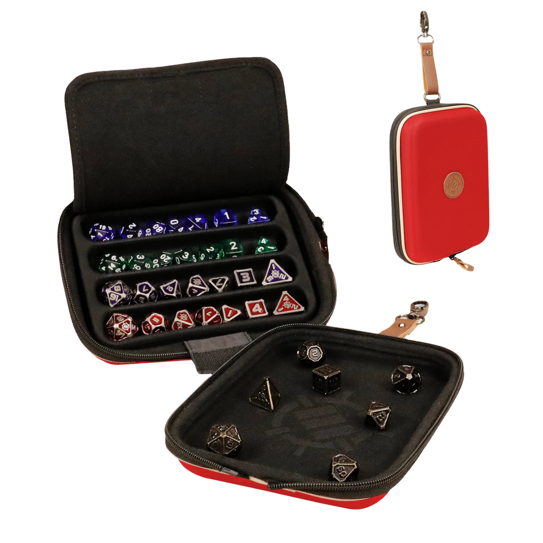 ENHANCE Tabletop Designer Edition Dice Case and Tray - Red