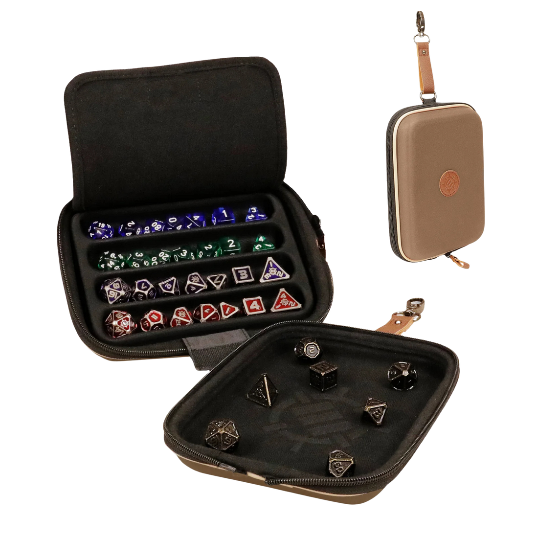 ENHANCE Tabletop Designer Edition Dice Case and Tray - Tan