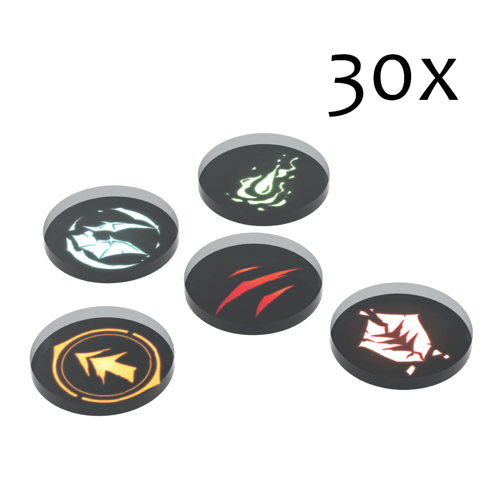 Eldfall Chronicles - Acrylic Token Set