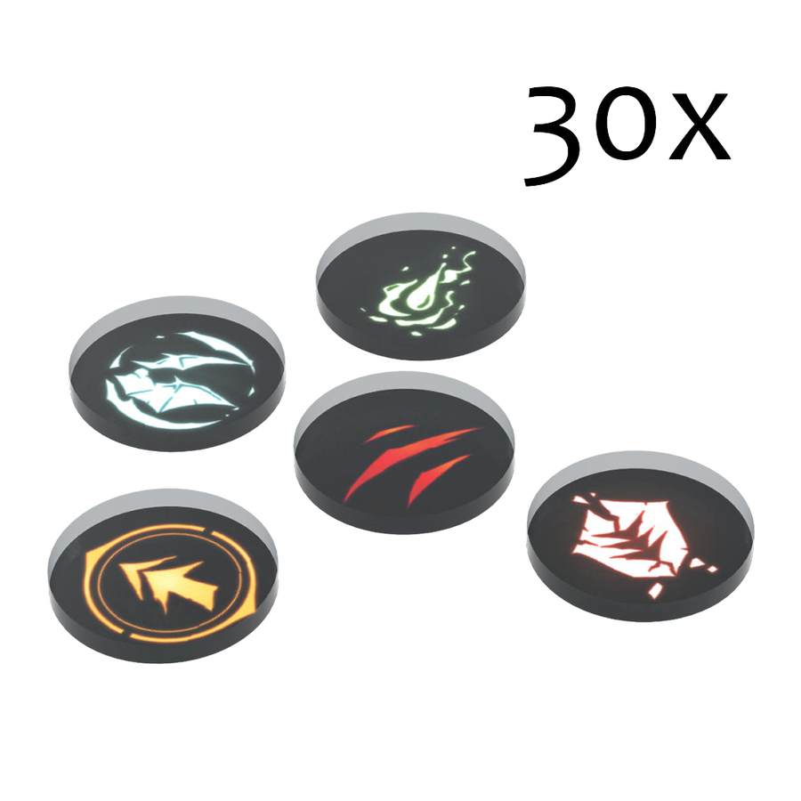 Eldfall Chronicles - Acrylic Token Set