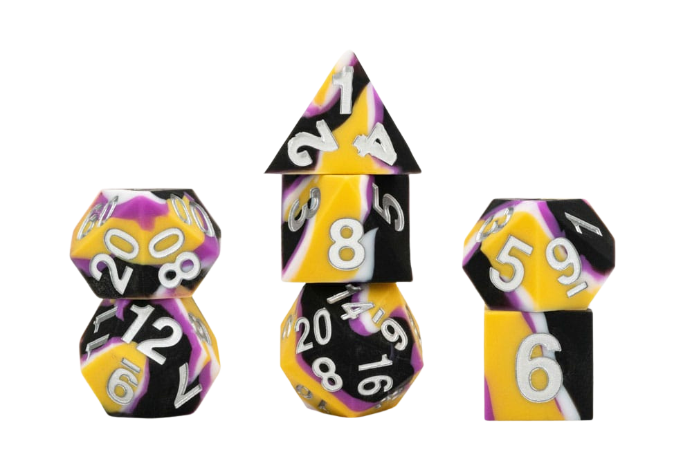 FanRoll - MDG Dice Set Pride Nonbinary Flag