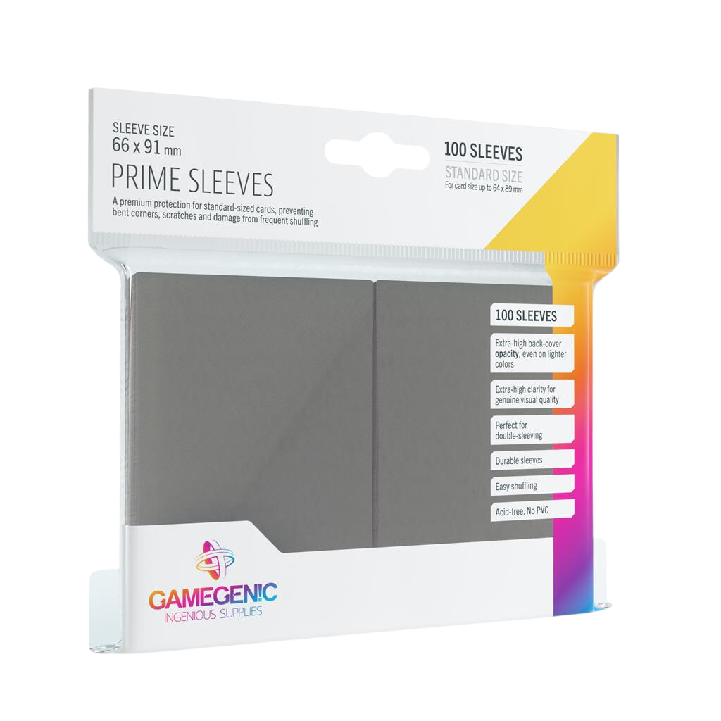Gamegenic - Prime Sleeves Gray (100 Sleeves)
