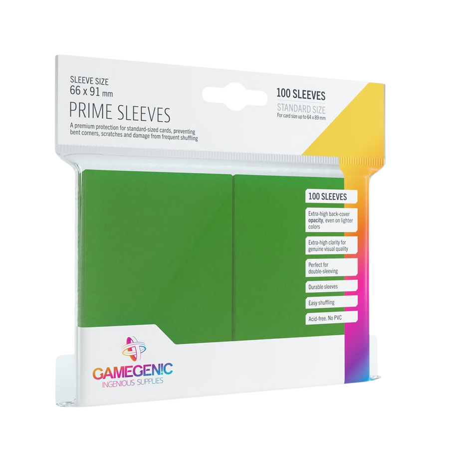 Gamegenic - Prime Sleeves Green (100 Sleeves)