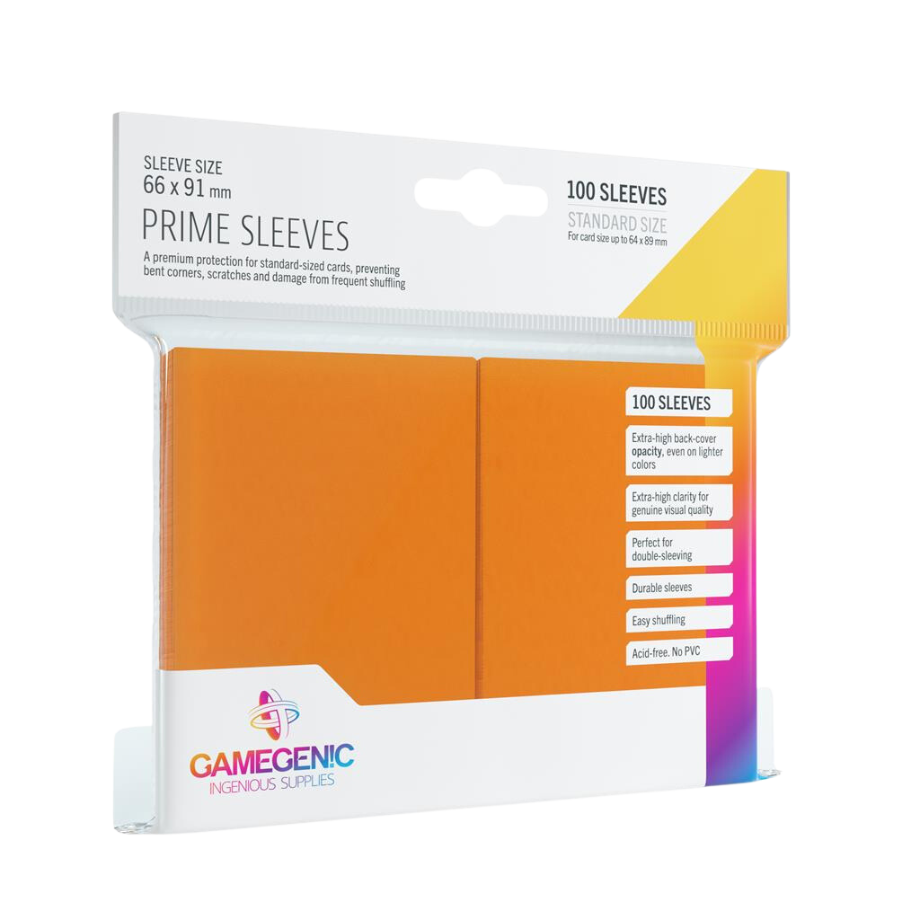 Gamegenic - Prime Sleeves Orange (100 Sleeves)