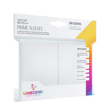 Gamegenic - Prime Sleeves White (100 Sleeves)