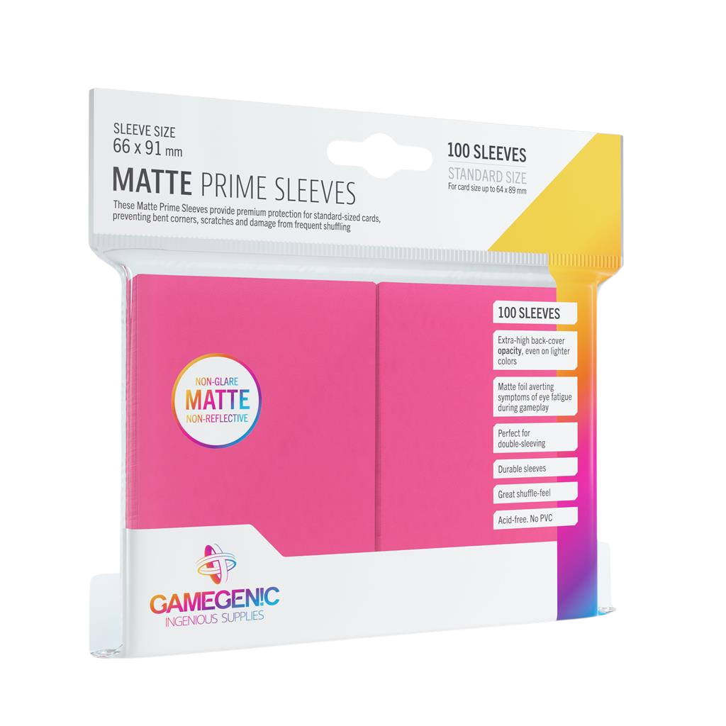 Gamegenic - Matte Prime Sleeves Pink (100 Sleeves)