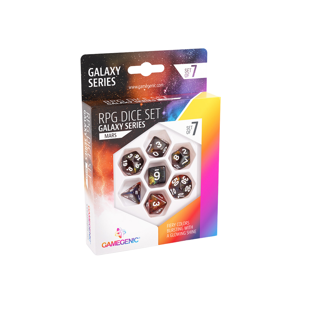 Gamegenic - Galaxy Series - Mars - RPG Dice Set (7pcs)