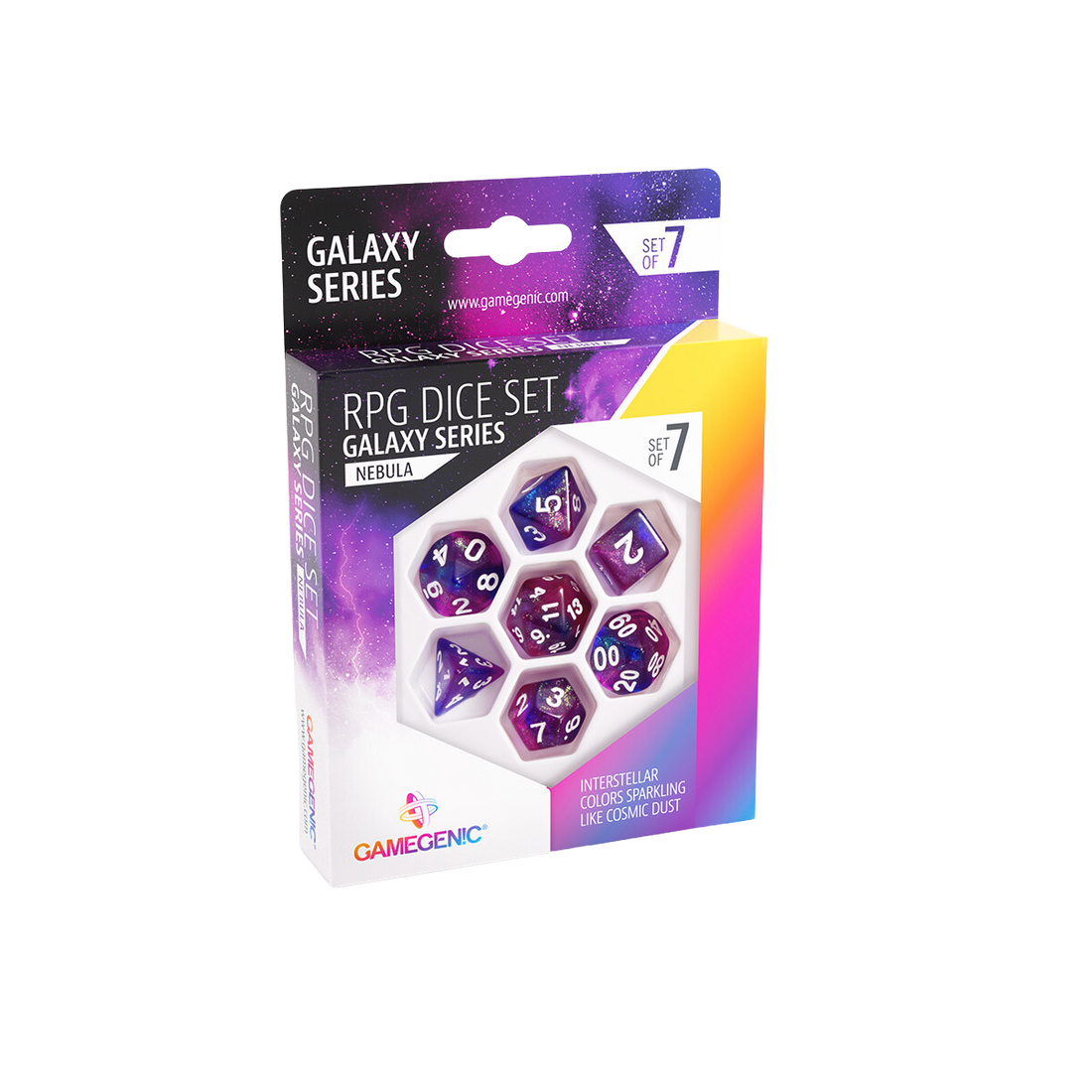Gamegenic - Galaxy Series - Nebula - RPG Dice Set (7pcs)
