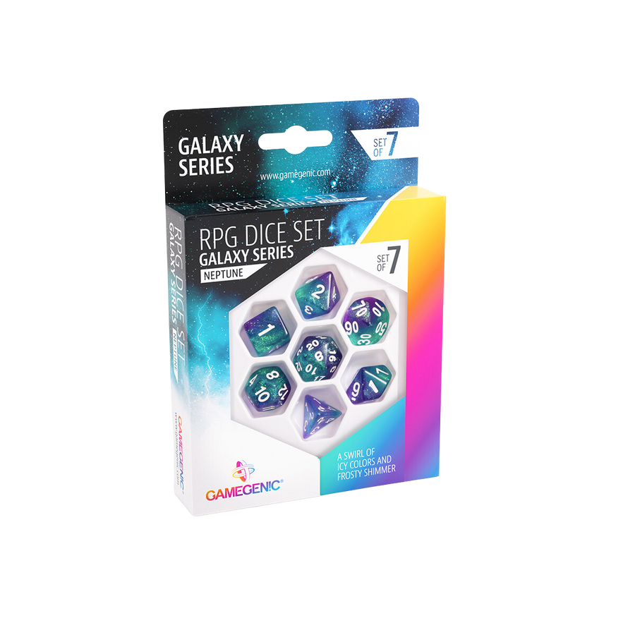 Gamegenic - Galaxy Series - Neptune - RPG Dice Set (7pcs)
