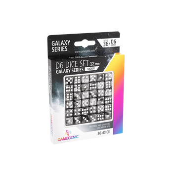 Gamegenic - Galaxy Series - Moon - D6 Dice Set 12 mm (36 pcs)