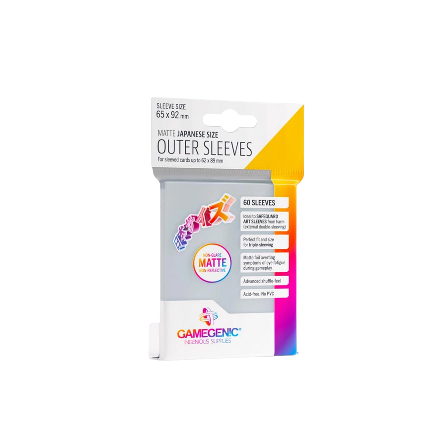 Gamegenic - Outer Sleeves Matte Japanese Size (60 Sleeves)