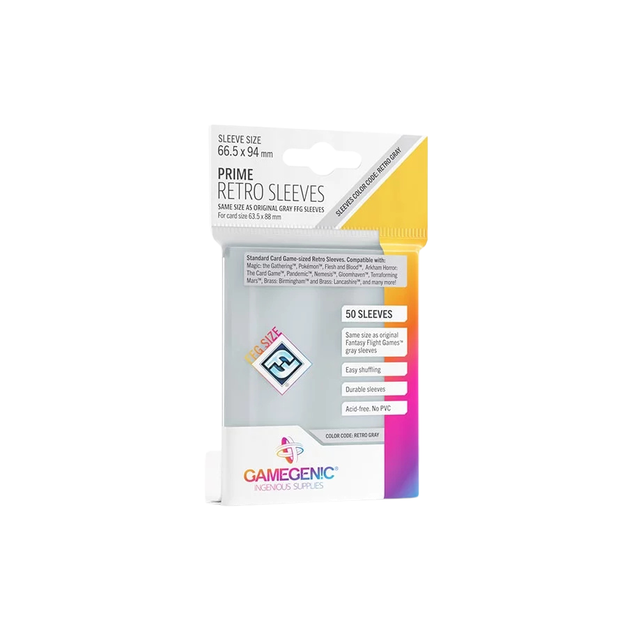 Gamegenic - PRIME Retro Sleeves (50 Sleeves)