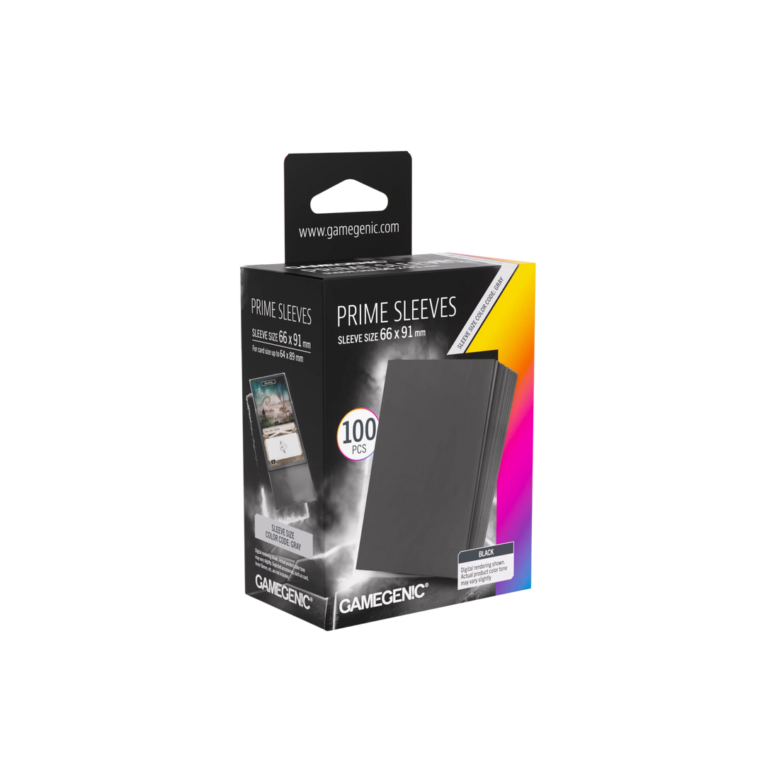 Gamegenic - Prime Sleeves Black 66x91