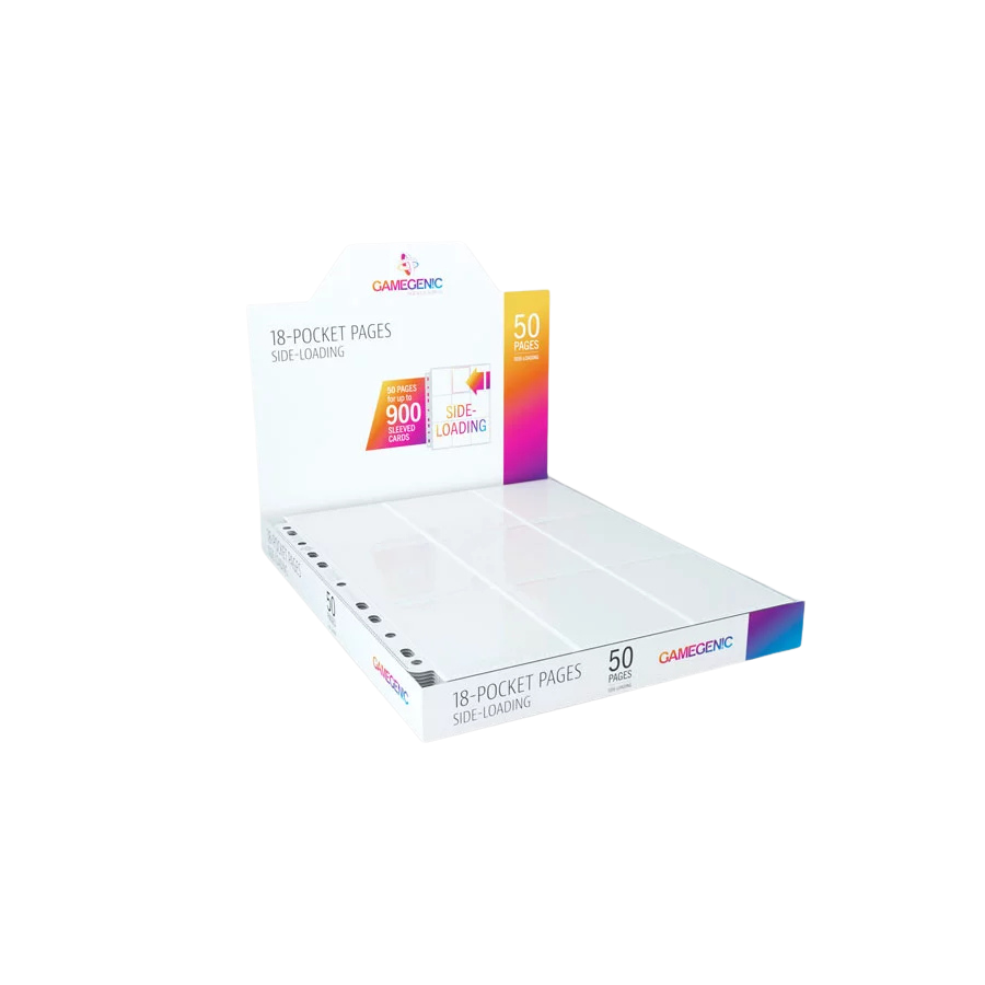 Gamegenic - Sideloading 18-Pocket Pages DISPLAY White