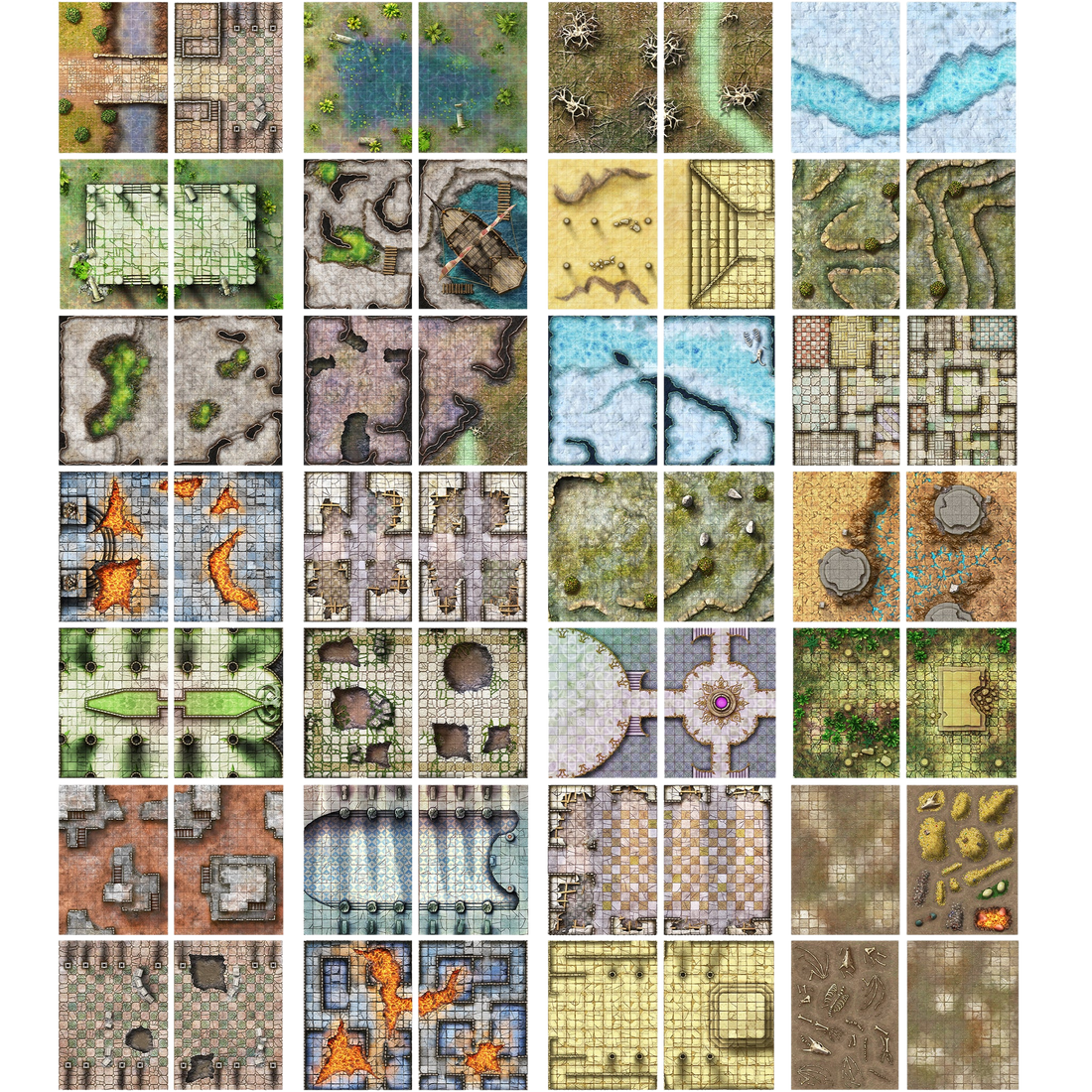 A Giant Book of Battle Mats - Dragon Lairs & Dungeons