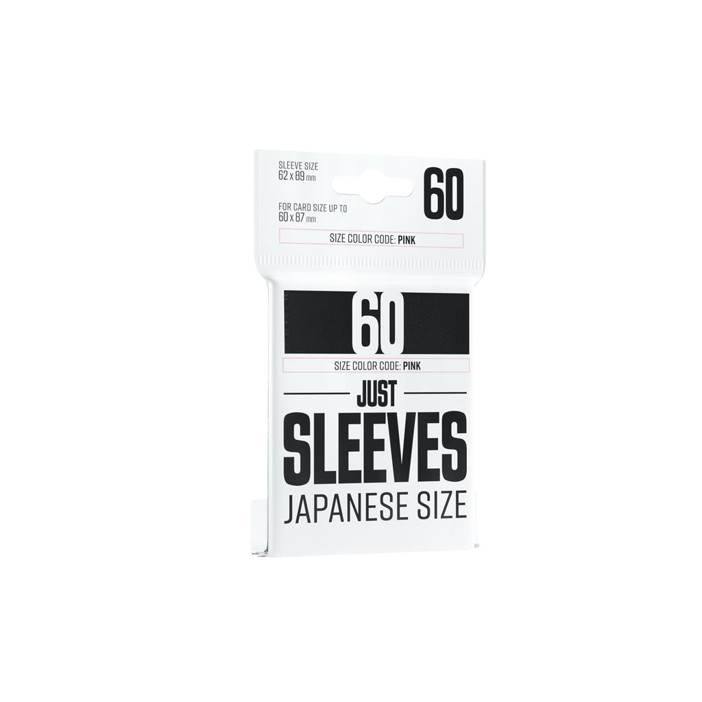 Just Sleeves - Japanese Size Black (60 Sleeves)