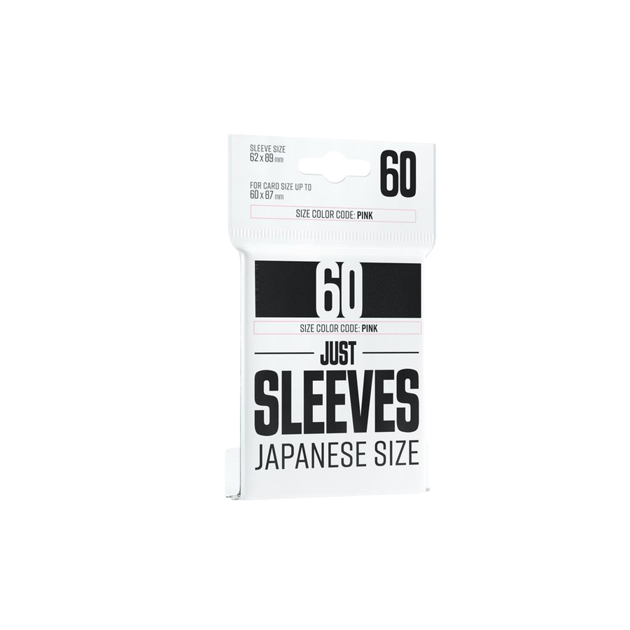 Just Sleeves - Japanese Size Black (60 Sleeves)