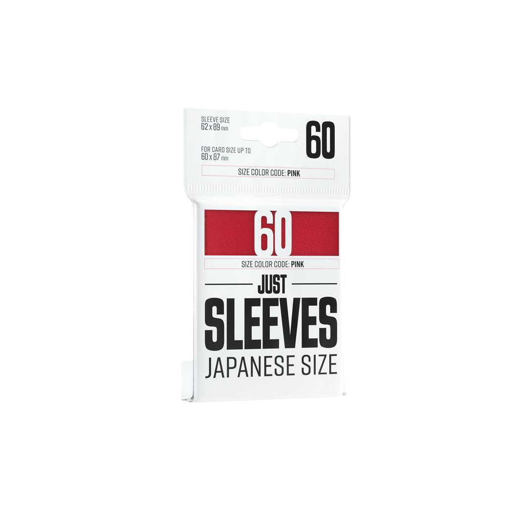 Just Sleeves - Japanese Size Red (60 Sleeves)