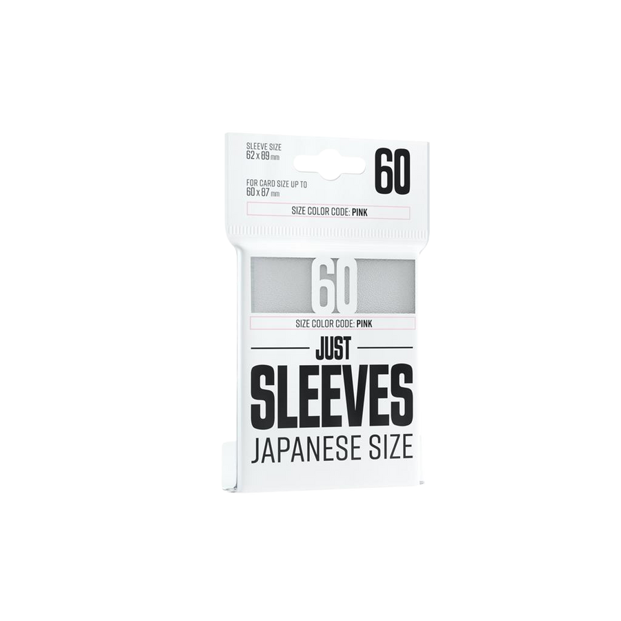 Just Sleeves - Japanese Size White (60 Sleeves)