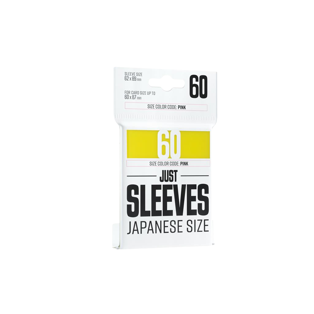 Just Sleeves - Japanese Size Yellow (60 Sleeves)