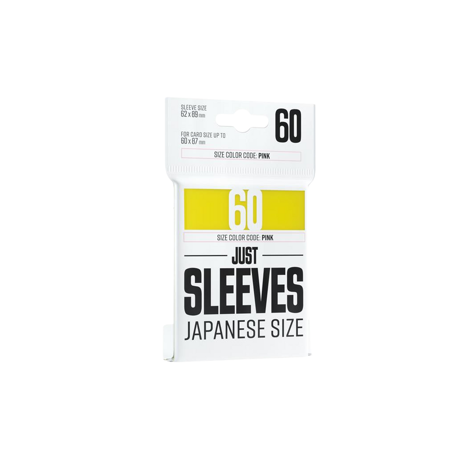 Just Sleeves - Japanese Size Yellow (60 Sleeves)