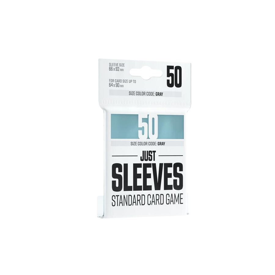 JUST SLEEVES - STANDARD CARD GAME CLEAR (50 SLEEVES)