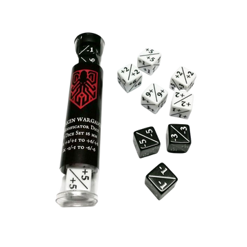 Kraken Wargames Dice - Positive/Negative D6 Dice 16 mm