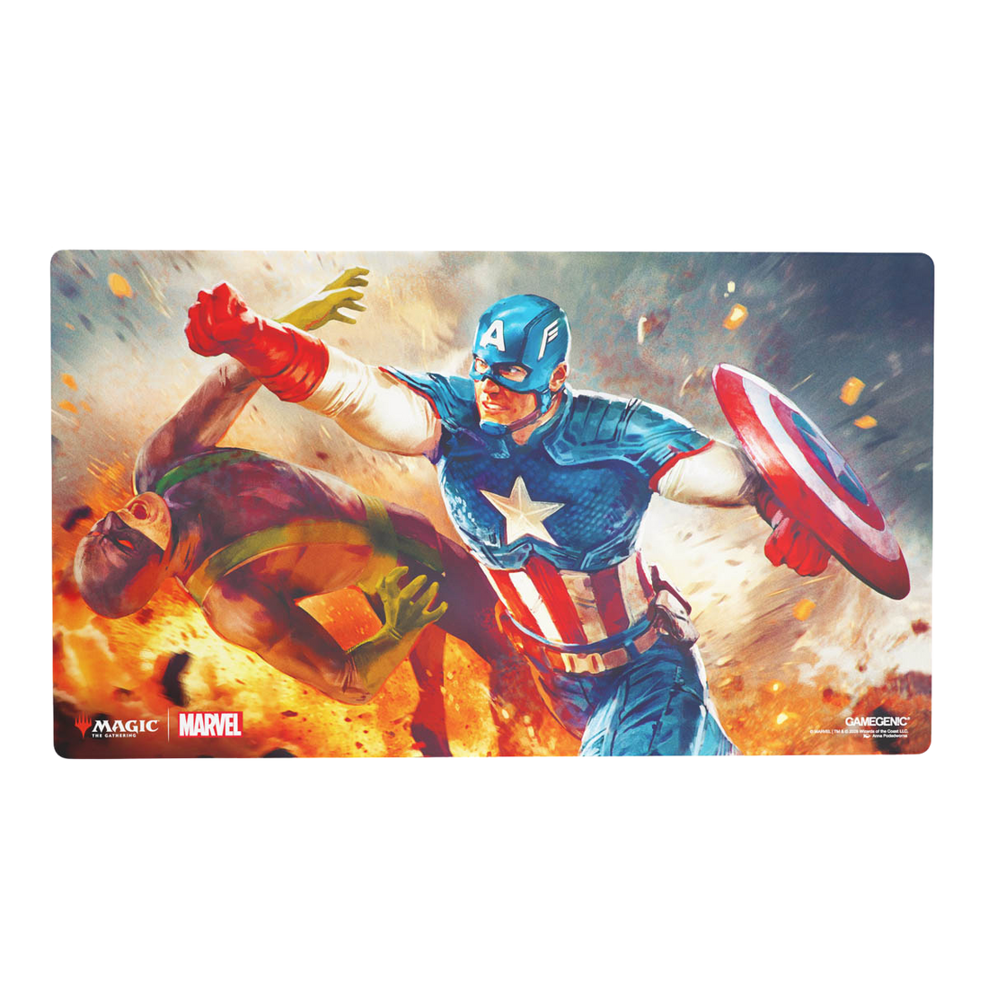 Magic: The Gathering | Marvel Super Heroes Prime Playmat - Captain America, Super-Soldier