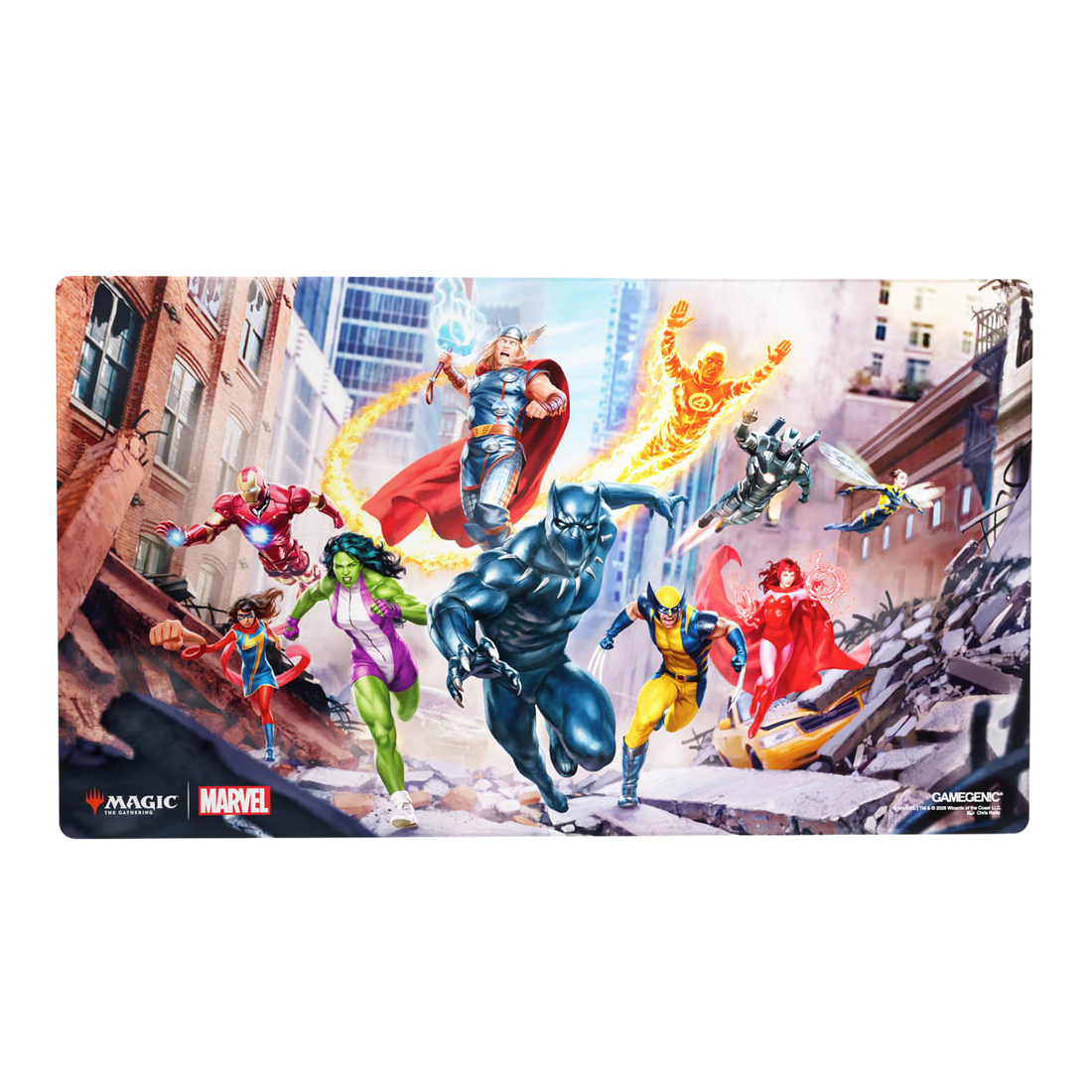 Magic: The Gathering | Marvel Super Heroes Shiny Playmat - Marvel Super Heroes