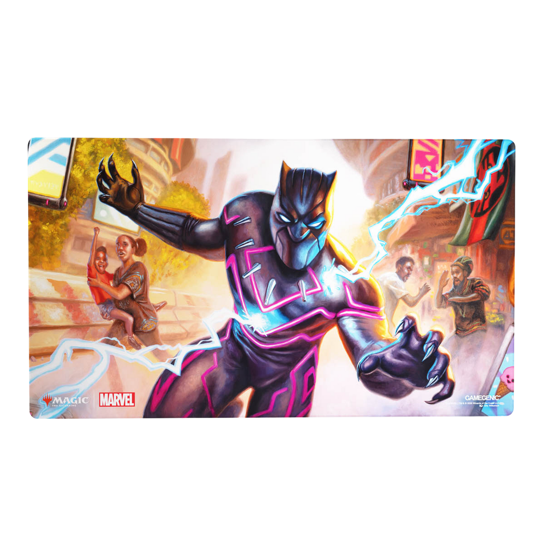 Magic: The Gathering | Marvel Super Heroes Shiny Playmat - Striking Black Panther