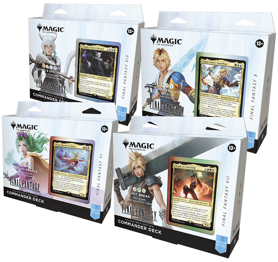 MTG - Final Fantasy Collector's Commander Deck - 4 Decks