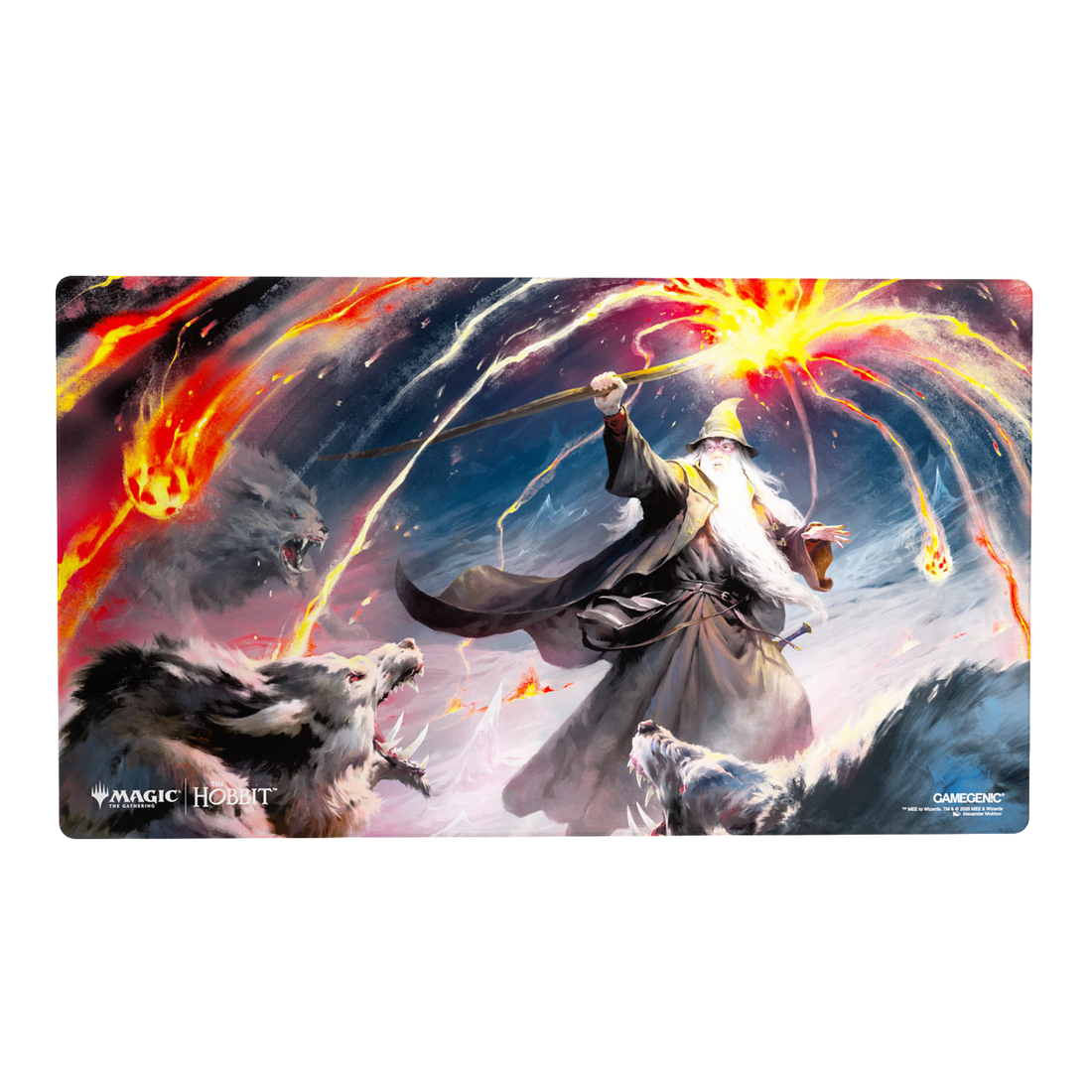Magic: The Gathering | The Hobbit Shiny Playmat - Gandalf, Shadow's Foe