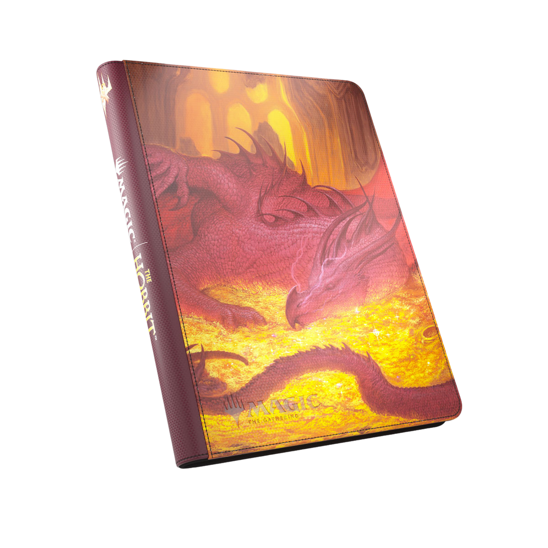 Magic: The Gathering | The Hobbit Zip-Up Album 18-Pocket - Smaug's Mox Amber